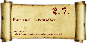 Murinai Tavaszka névjegykártya